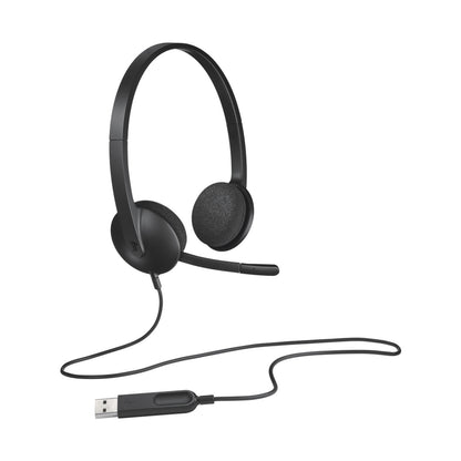Logitech(R) H340 USB Computer Headset - Black