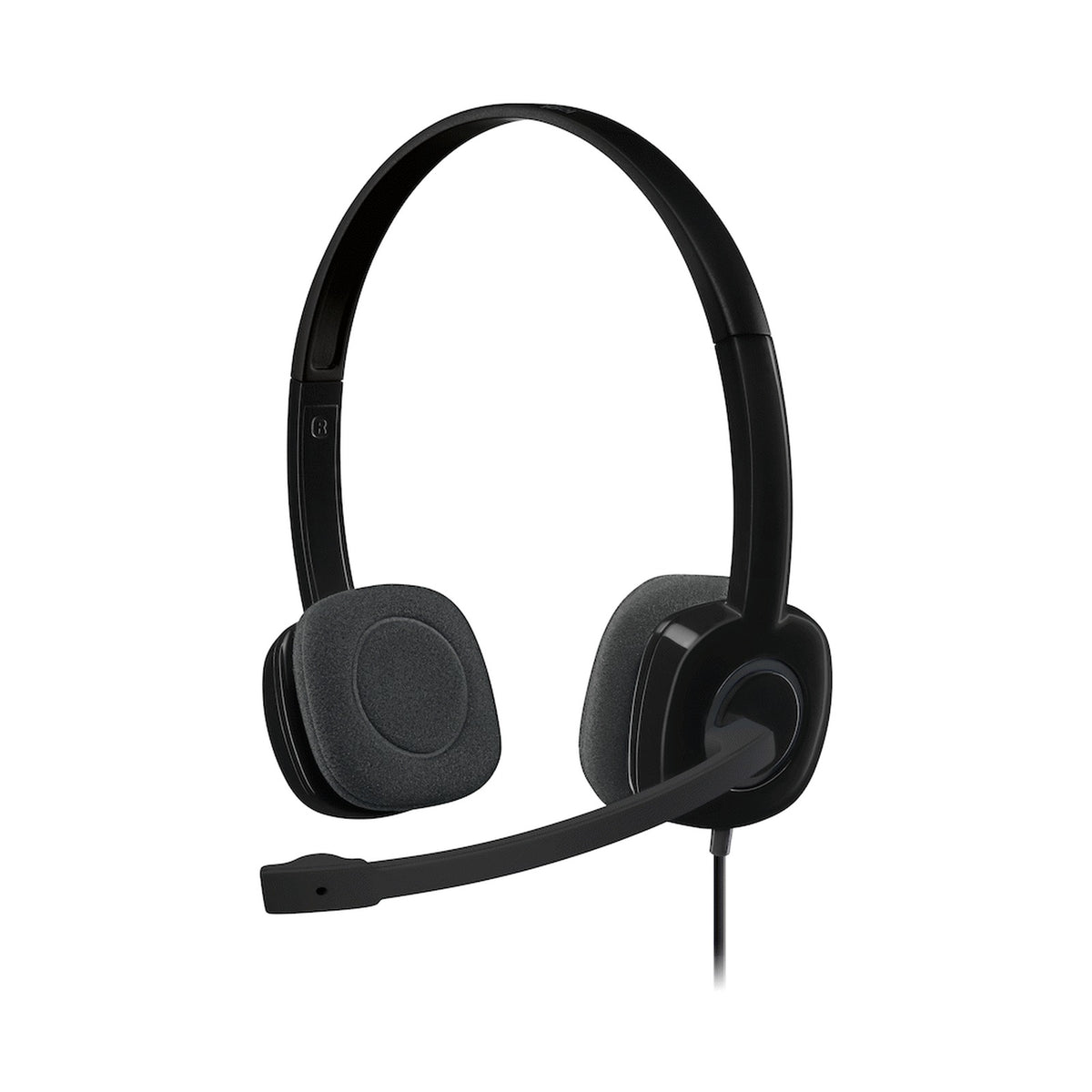Logitech(R) H151 Stereo Wired Headset - Black