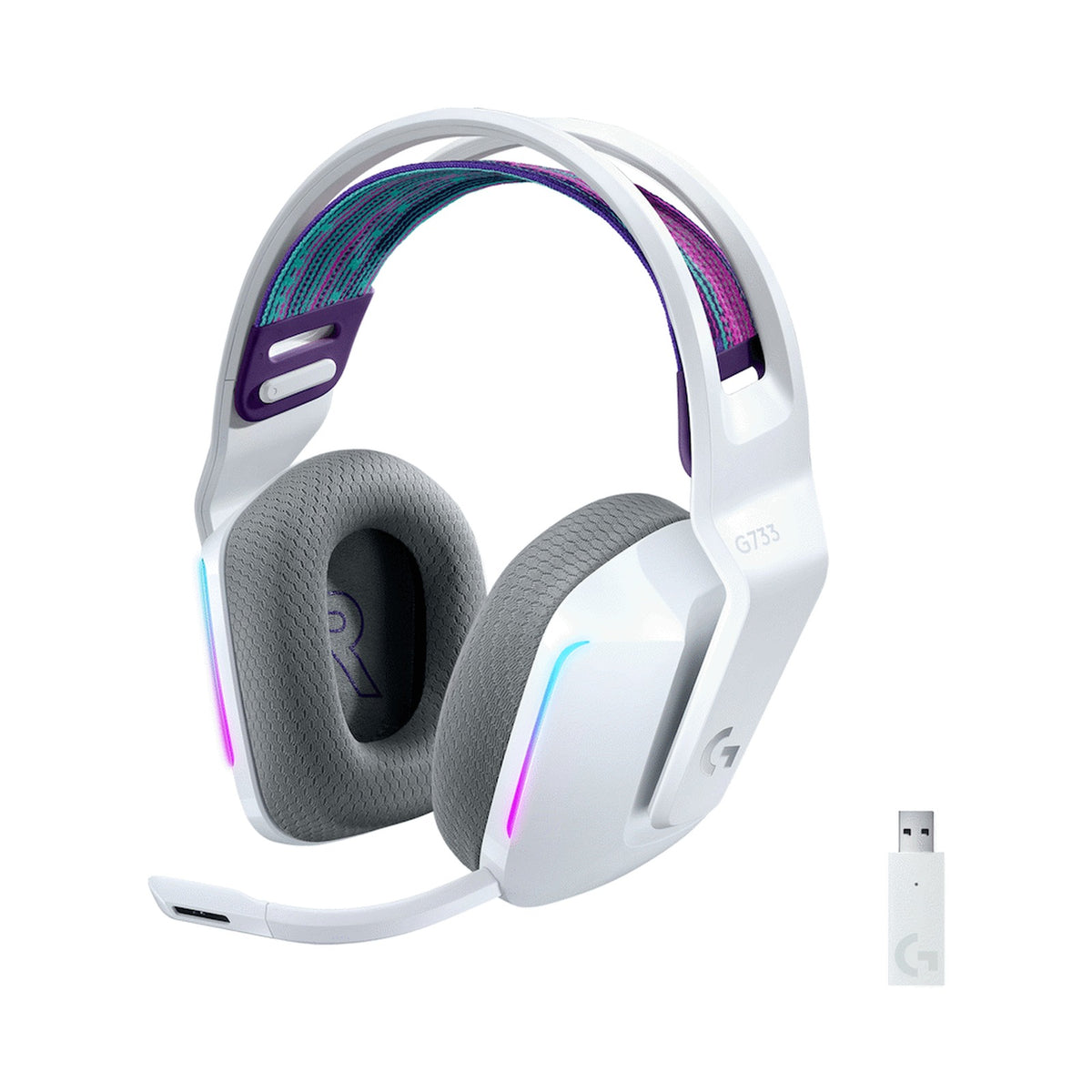 Logitech(R) G733 Lightspeed Wireless RGB Gaming Headset - White