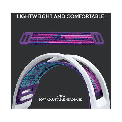Logitech(R) G733 Lightspeed Wireless RGB Gaming Headset - White
