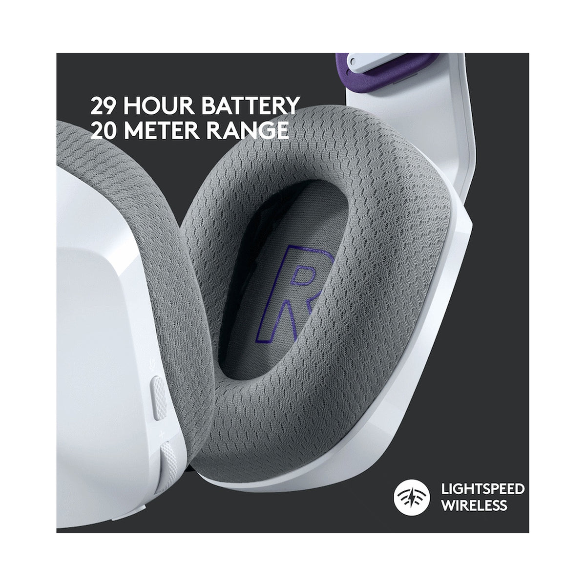 Logitech(R) G733 Lightspeed Wireless RGB Gaming Headset - White