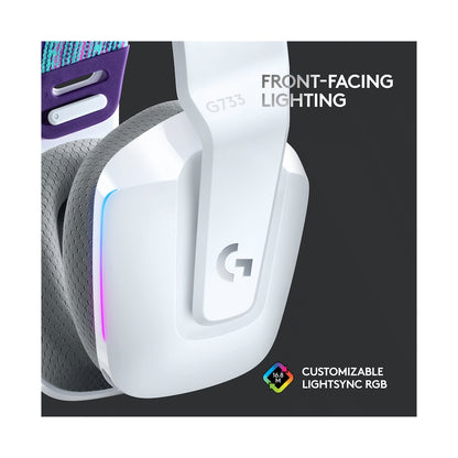Logitech(R) G733 Lightspeed Wireless RGB Gaming Headset - White