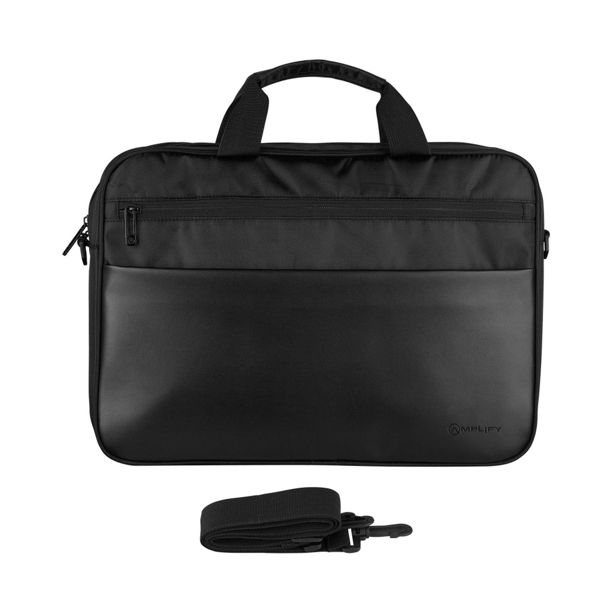 Amplify Panama 15.6" Laptop Shoulder Bag - Black