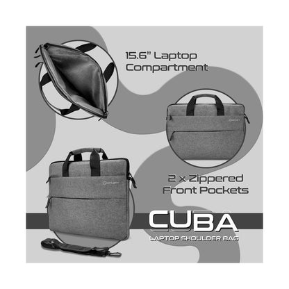 Amplify Cuba 15.6" Laptop Shoulder Bag Grey