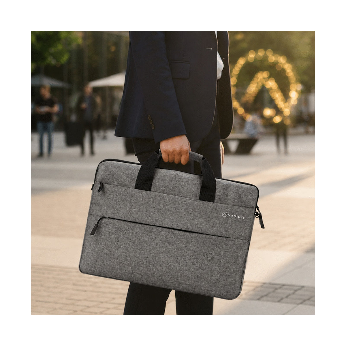 Amplify Cuba 15.6" Laptop Shoulder Bag Grey