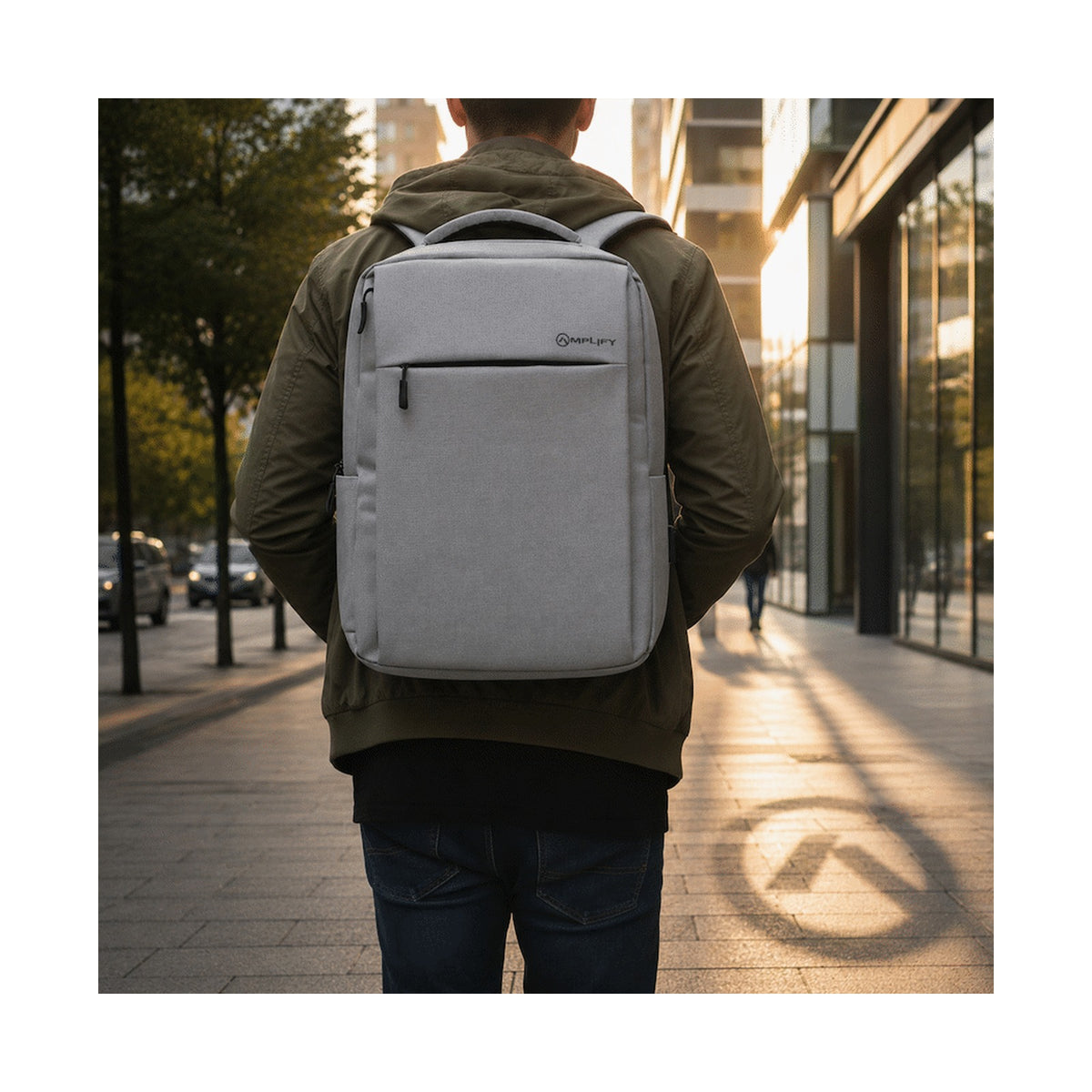 Amplify Cuba 15.6" Laptop Backpack Grey