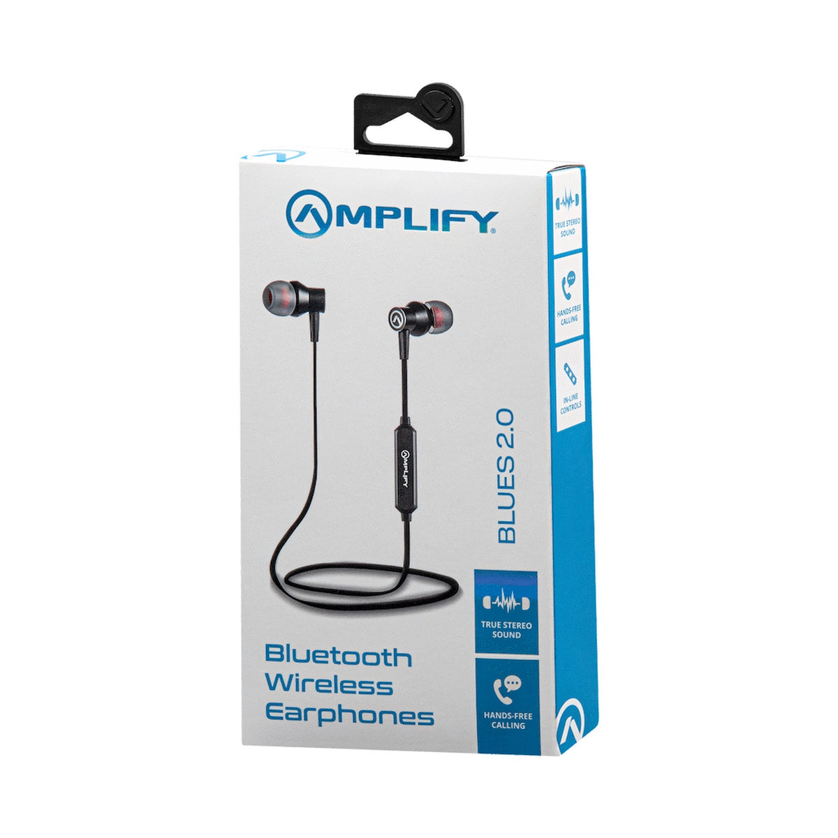 Amplify Blues 2.0 Bluetooth Earphones - Solid Black