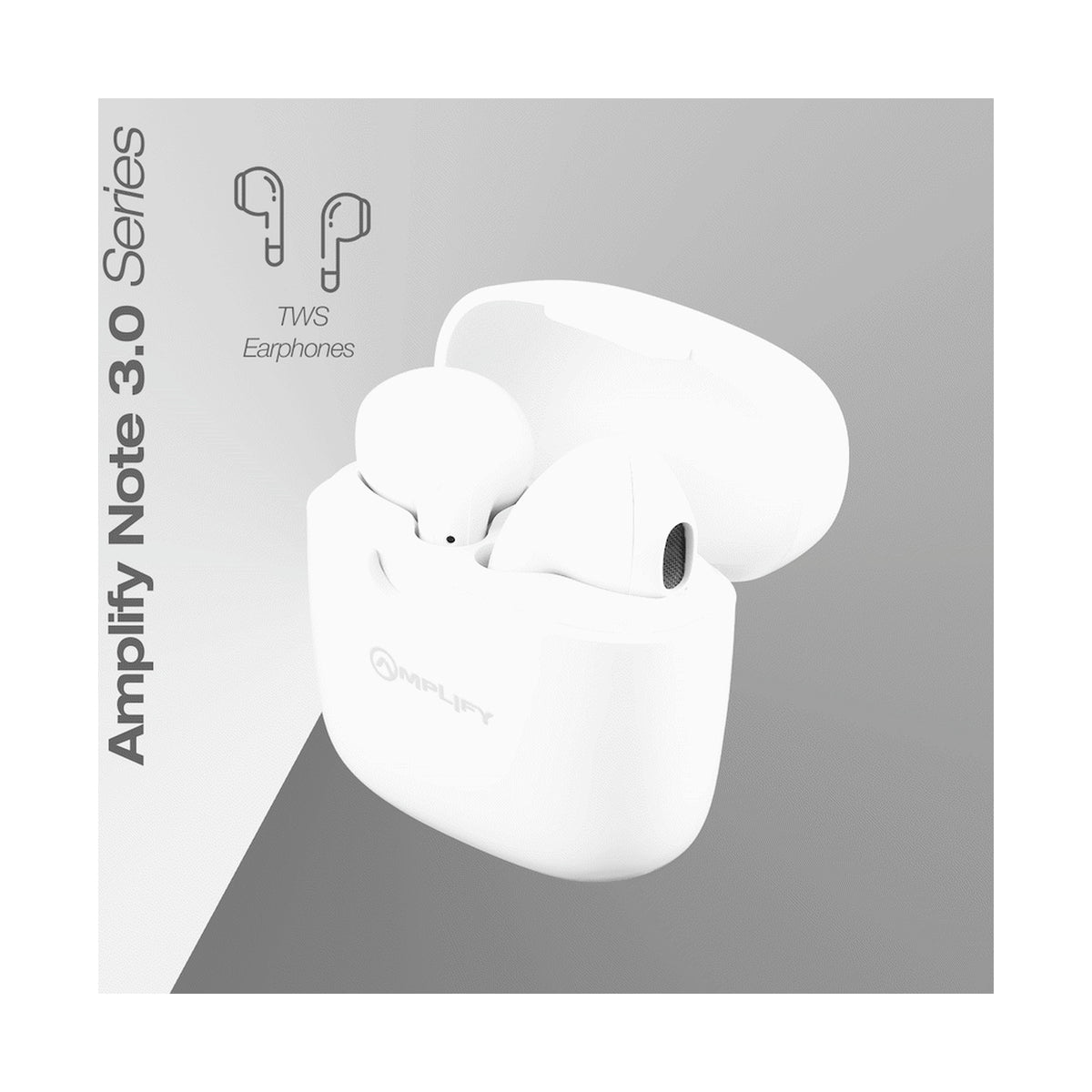 Amplify Note 3.0 Series TWS Earphones - White