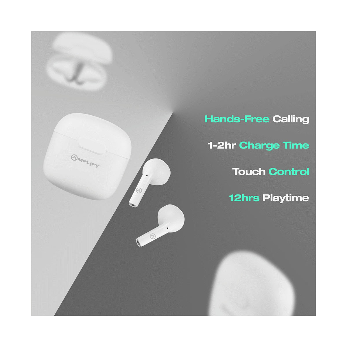 Amplify Note 3.0 Series TWS Earphones - White