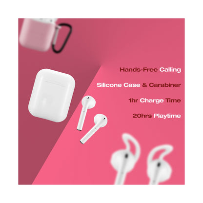 Amplify Buds Series True Wireless Earphones with Silicone Accessories - Pink