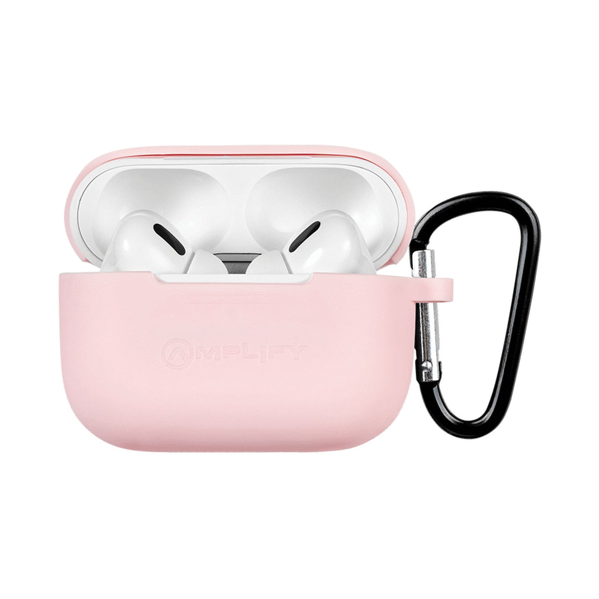 Amplify Note X Series TWS Earphones - White Case + Pink Cover