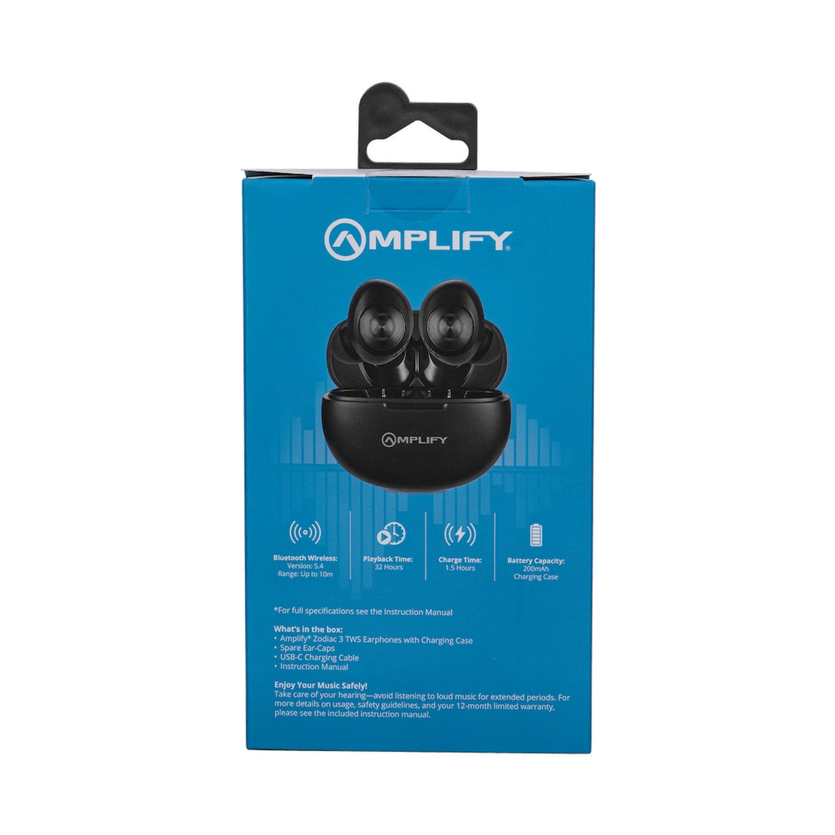 Amplify Zodiac 3 True Wireless Earphones - Black
