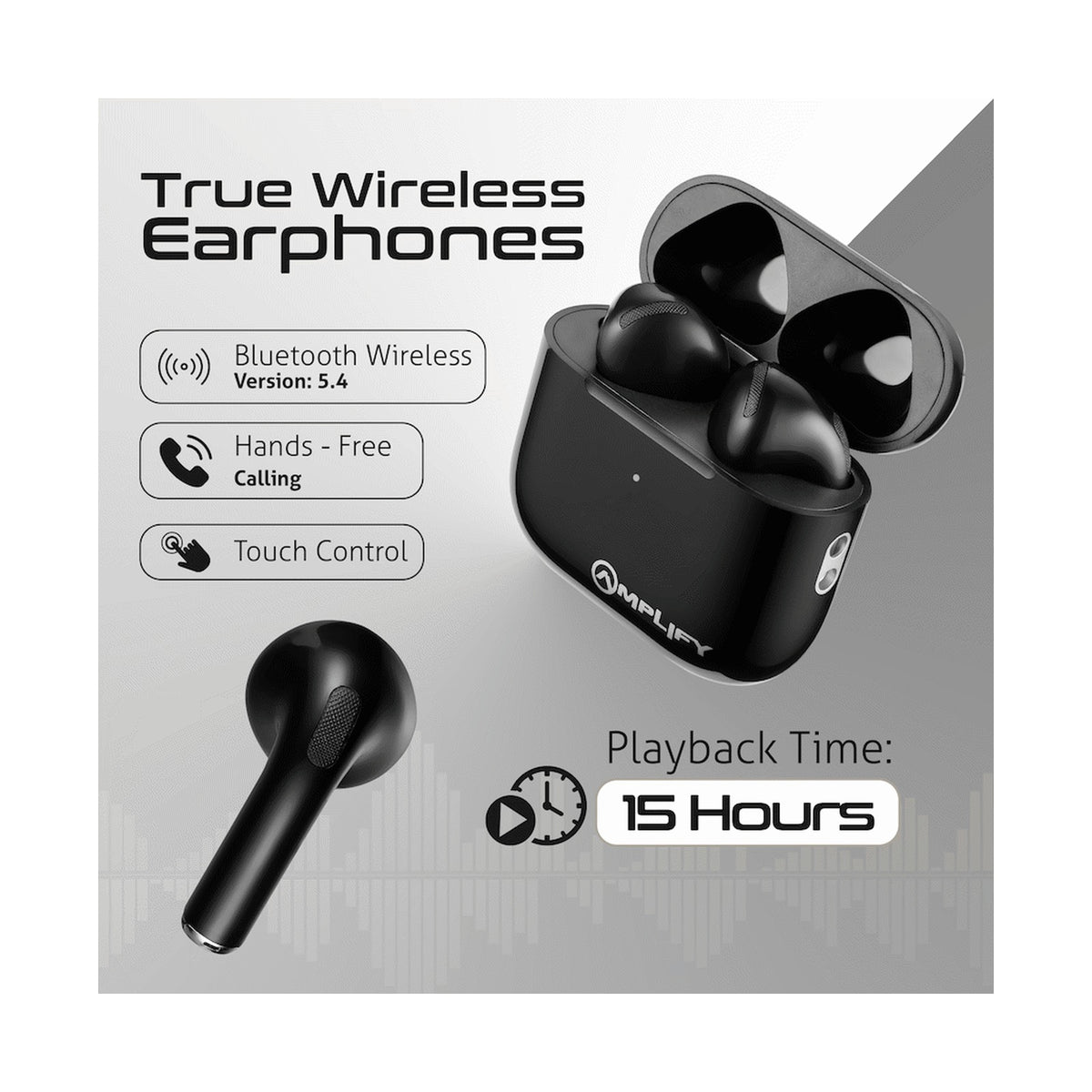 Amplify Astro 2 Series True Wireless Earphones - Black