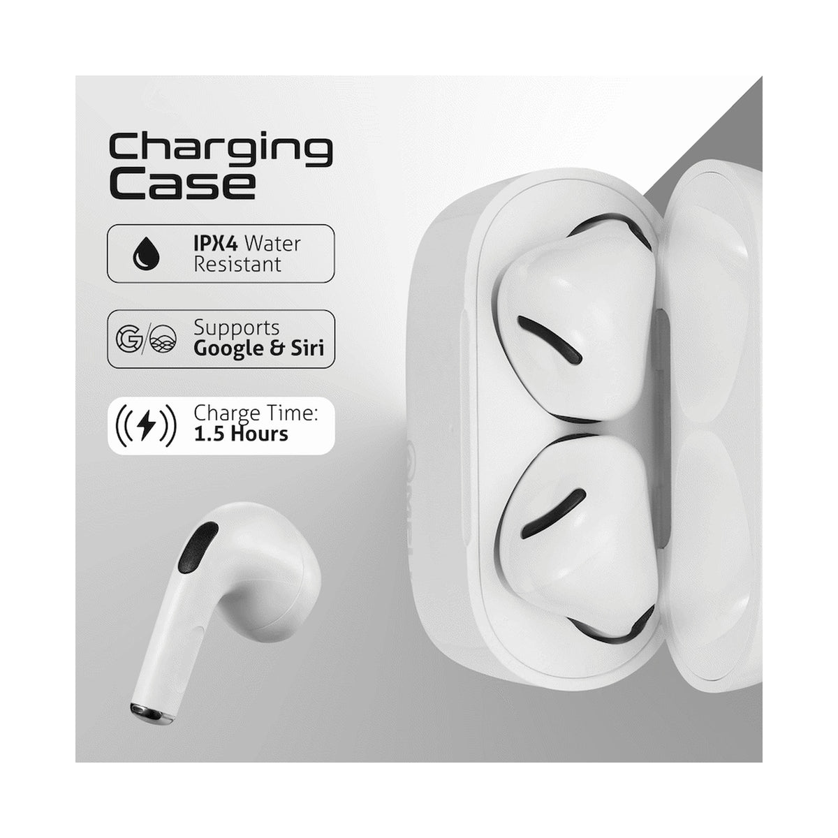 Amplify Astro 2 Series True Wireless Earphones - White