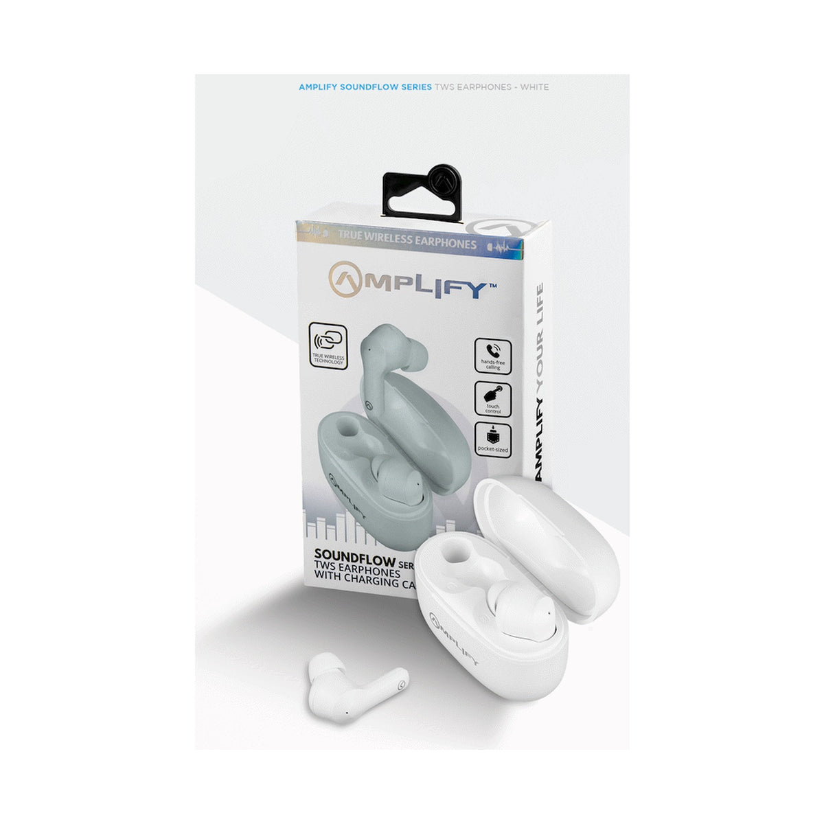Amplify Soundflow Series TWS Earphones - White