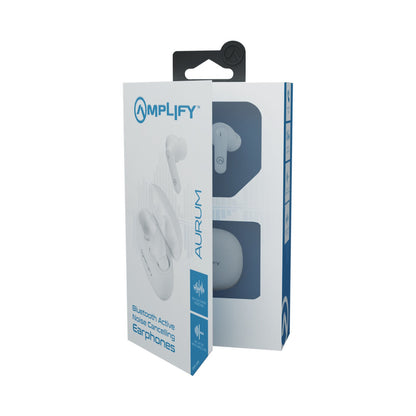 Amplify Aurum TWS Earphones with ANC + ENC - White