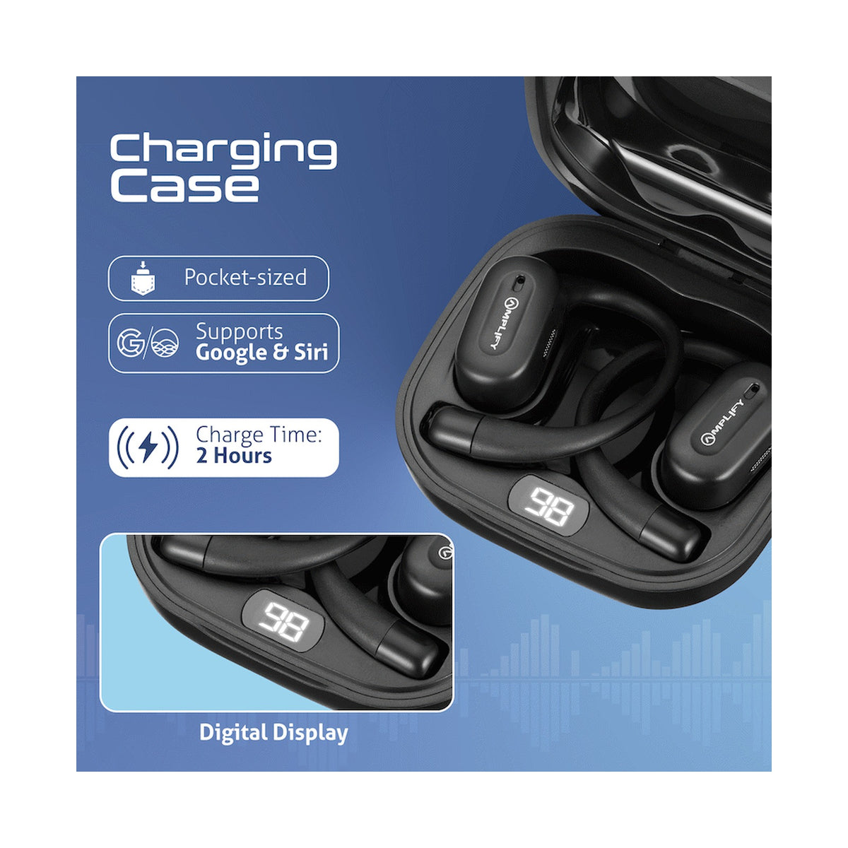 Amplify Move Series Air Conduction TWS Earphones - Black