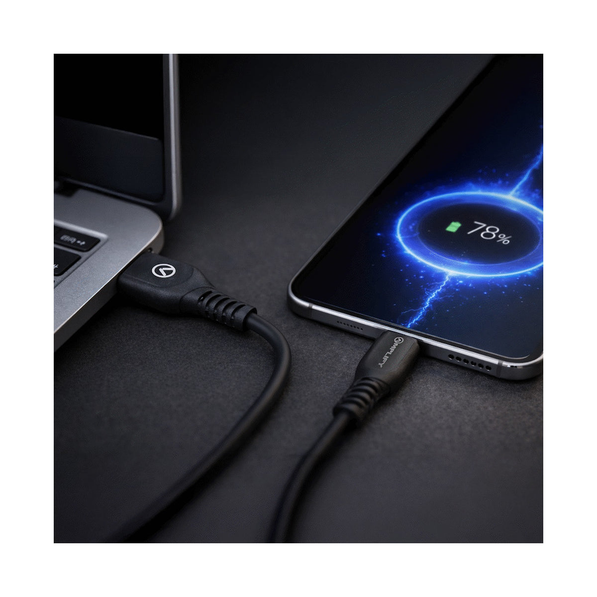 Amplify CoreCharge Series 1.2m USB-C Cable - Black