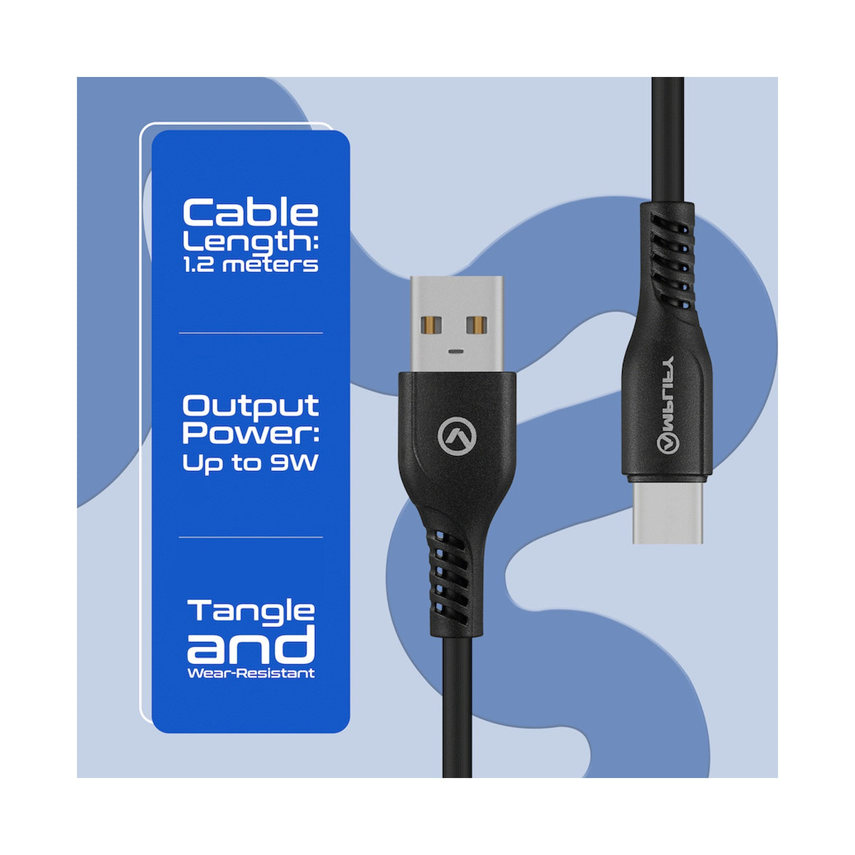 Amplify CoreCharge Series 1.2m USB-C Cable - Black