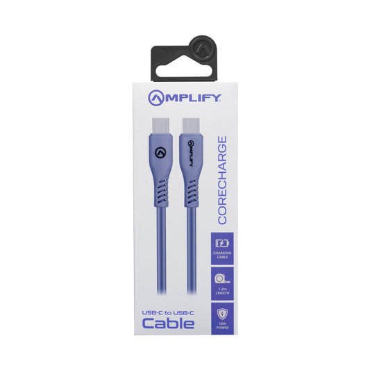 Amplify CoreCharge 1.2m USB-C to USB-C Cable - Lavender