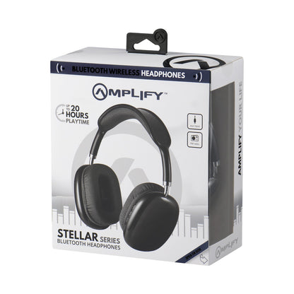 Amplify Stellar Series Bluetooth Headphones - Black