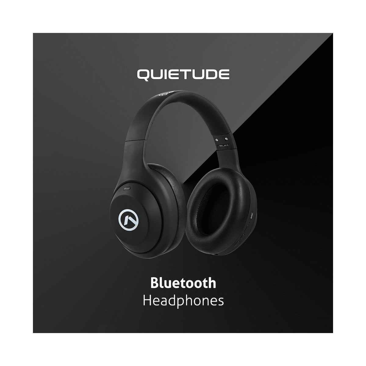 Amplify Quietude Bluetooth Headphones with Active Noise Cancelling - Black