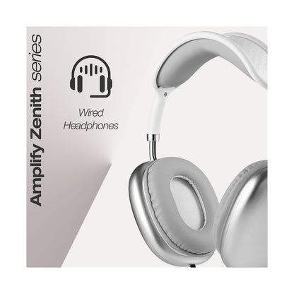 Amplify Zenith Series Aux Headphones - White