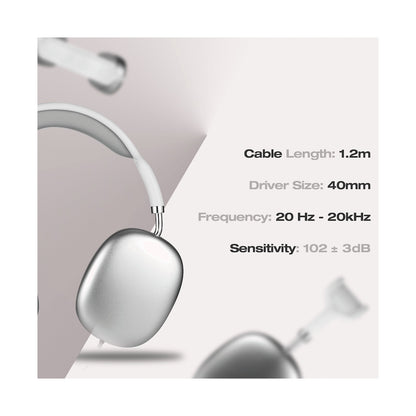 Amplify Zenith Series Aux Headphones - White