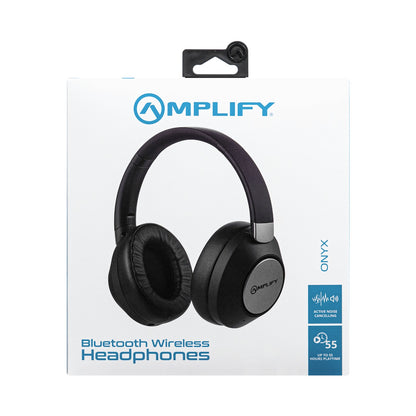 Amplify Onyx Bluetooth Wireless Headphones with ANC - Black