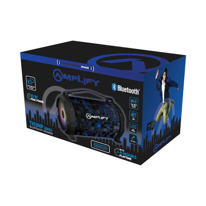 Amplify Thump Series Bluetooth Speaker -Black/Blue