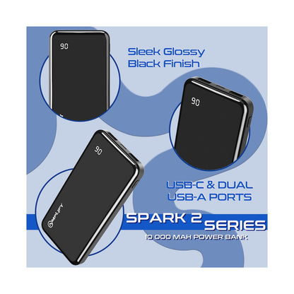 Amplify Spark 2 Series 10 000 mAh Power Bank - Black