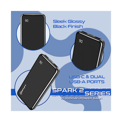 Amplify Spark 2 Series 10 000 mAh Power Bank - Black