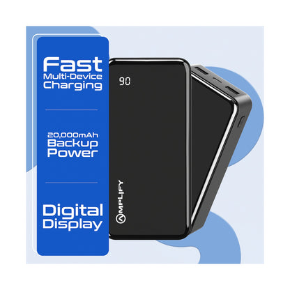 Amplify Spark 2 Series 20 000 mAh Power Bank - Black