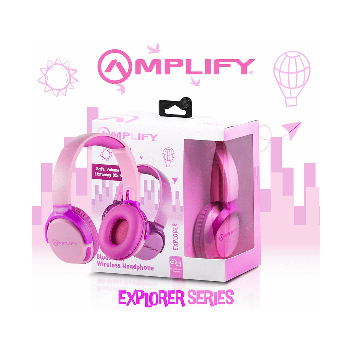 Amplify Explorer Bluetooth Wireless Headphone
