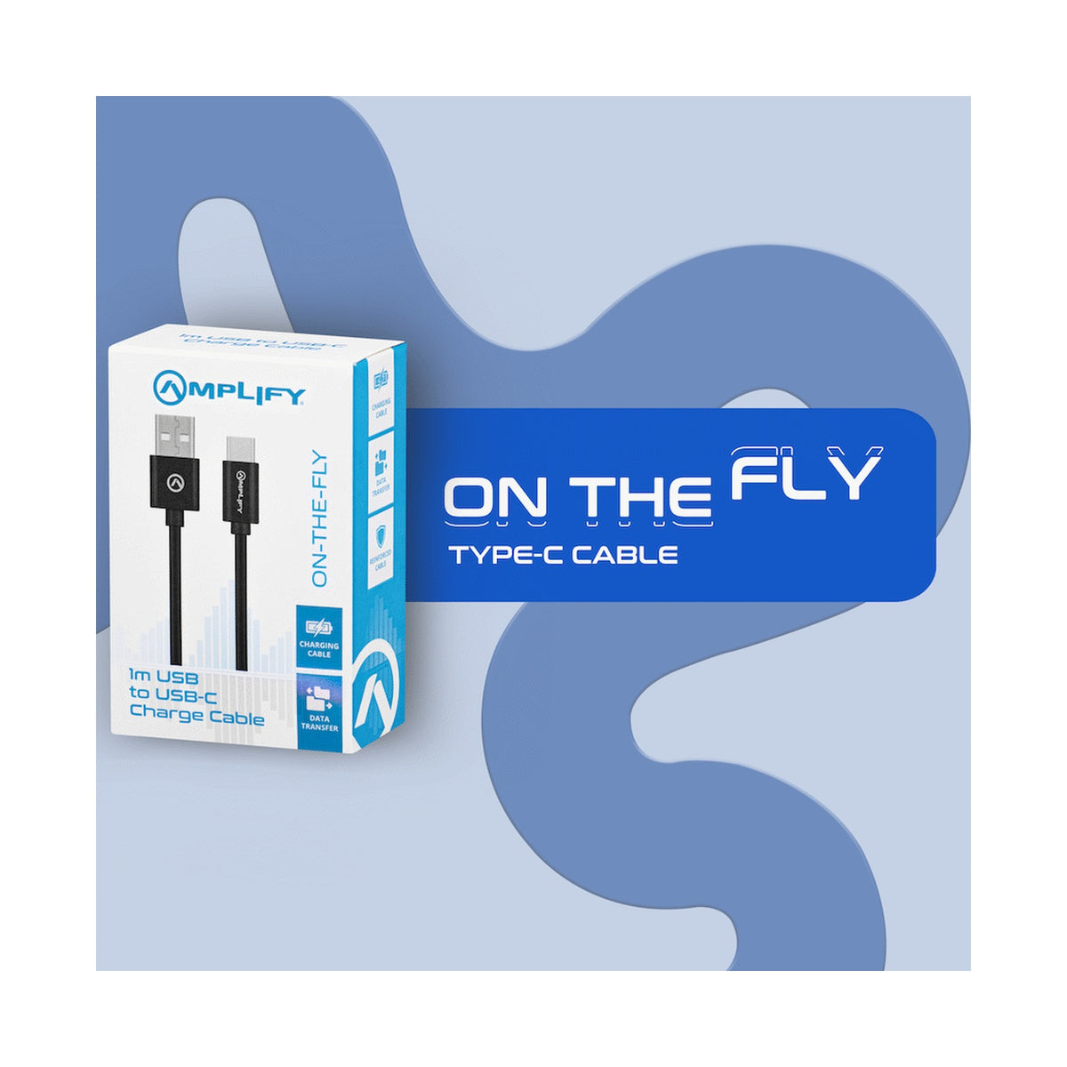 Amplify on the Fly USB to Type-C Cable 1m