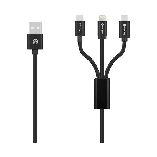 Amplify On the Fly 3-in-1 Charging Cable 1m