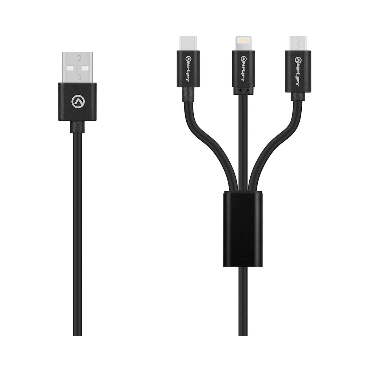 Amplify On the Fly 3-in-1 Charging Cable 1m