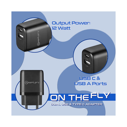 Amplify On the Fly Dual USB & Type-C Adapter