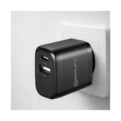 Amplify On the Fly Dual USB & Type-C Adapter