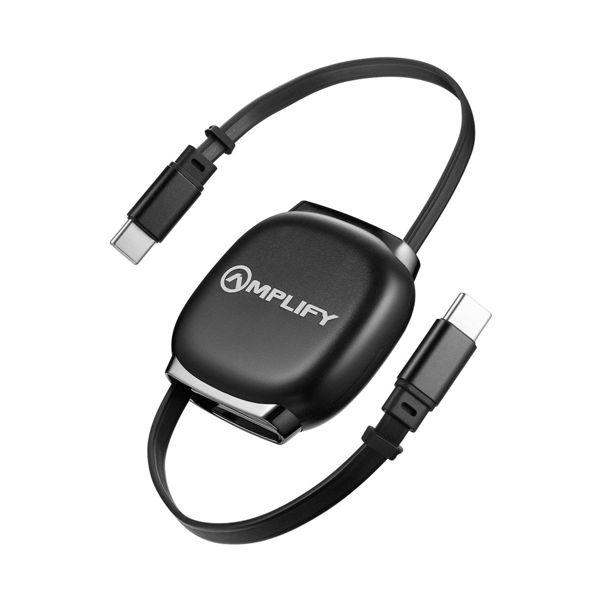 Amplify Revo Series USB C to USB C Retractable Cable Fast Charging Cable