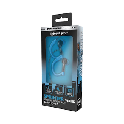 Amplify Sprinters sports hook earphones Black & Blue
