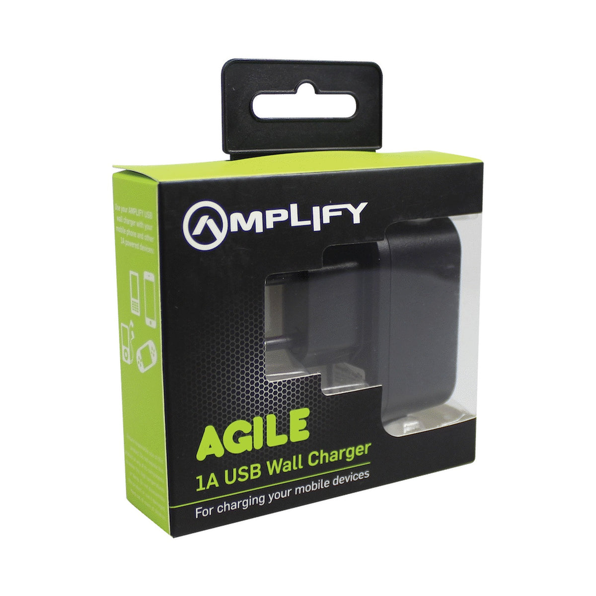 Amplify Agile Series Single USB 1a Wall Charger