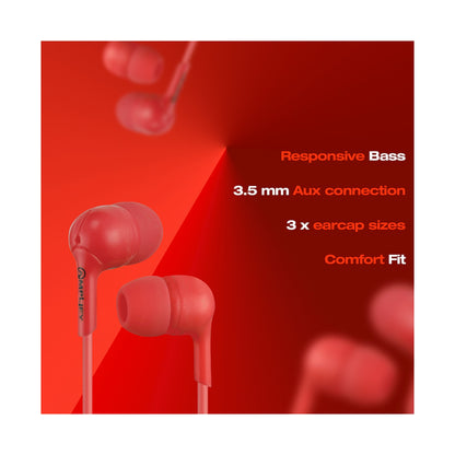 Amplify Jazz Series Earphones - Red