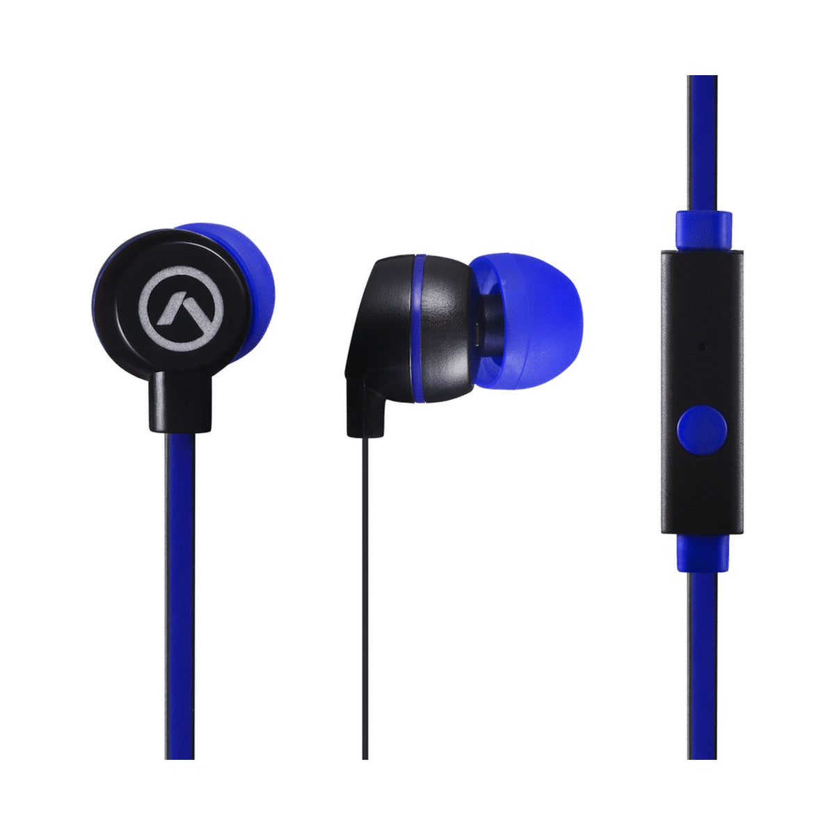 Amplify Vibe Series Earphones with Mic - Black and Blue