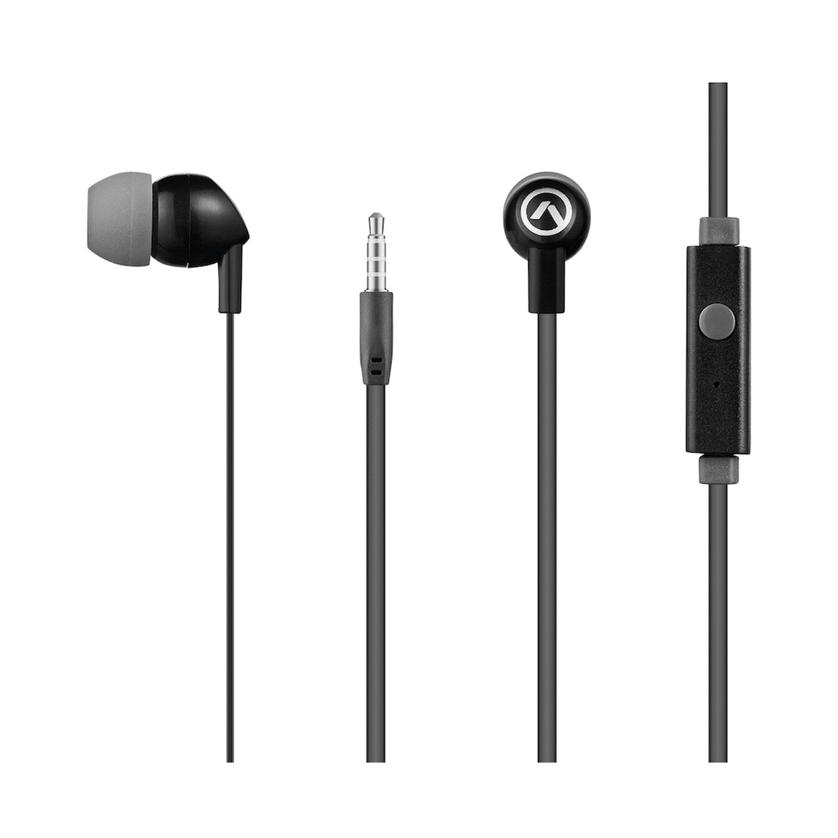 Amplify Vibe Series Earphones with Mic - Black and Grey
