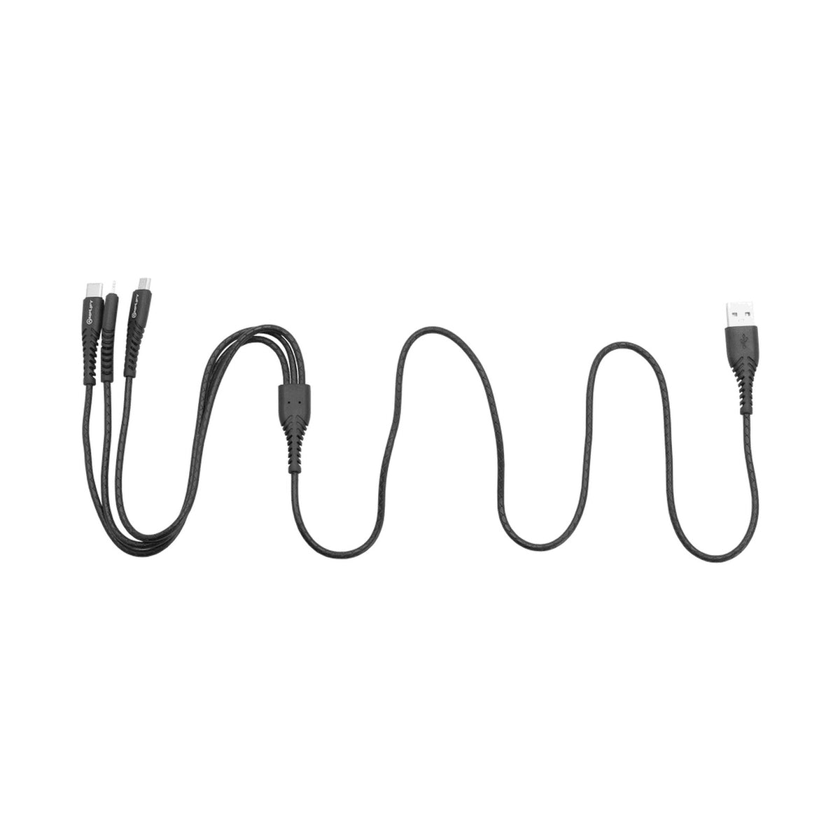Amplify Linked Series 3-in-1 Charging Cable - Black
