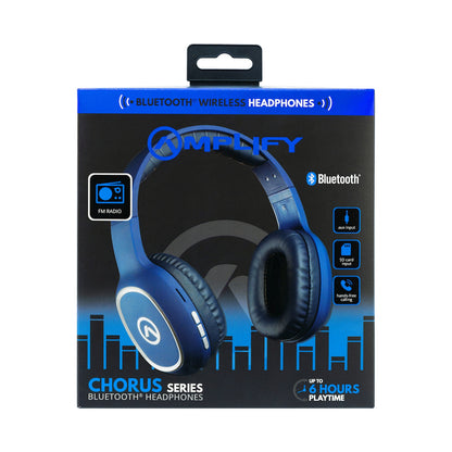 Amplify Chorus series Bluetooth Wireless Headphones - Dark blue