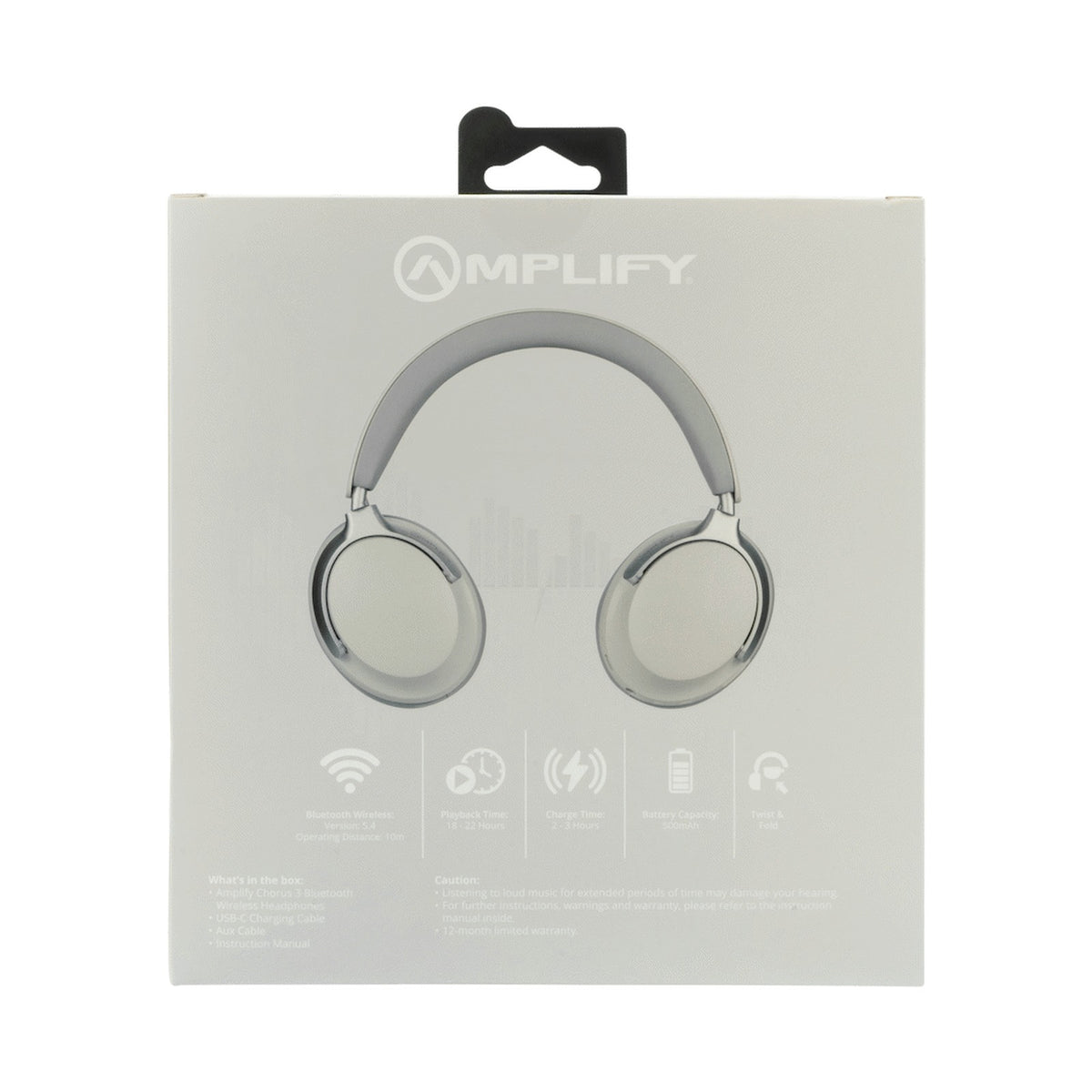 Amplify Chorus 3 Bluetooth Wireless Headphones - Nude