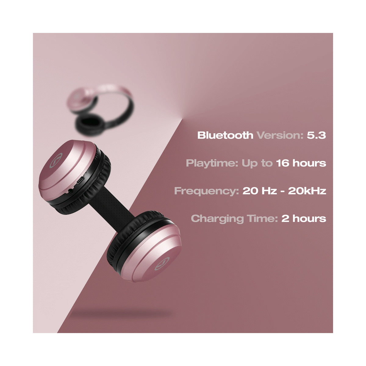 Amplify Chorus Series 2.0 Bluetooth Headphones - Rose Gold
