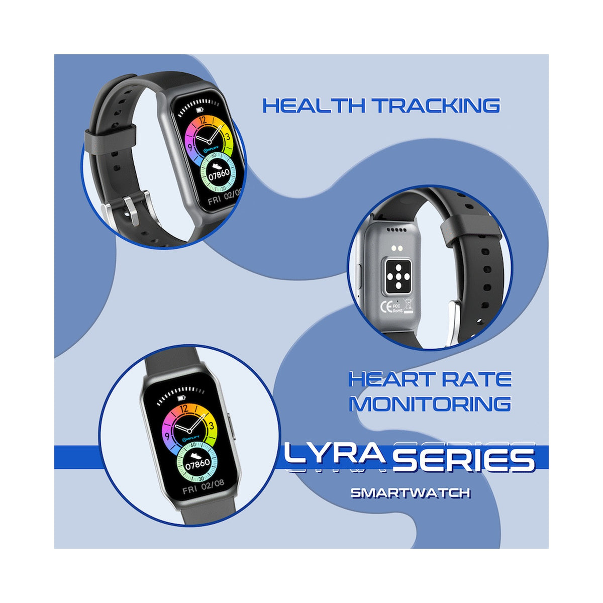 Amplify Lyra Series Smartwatch - Black